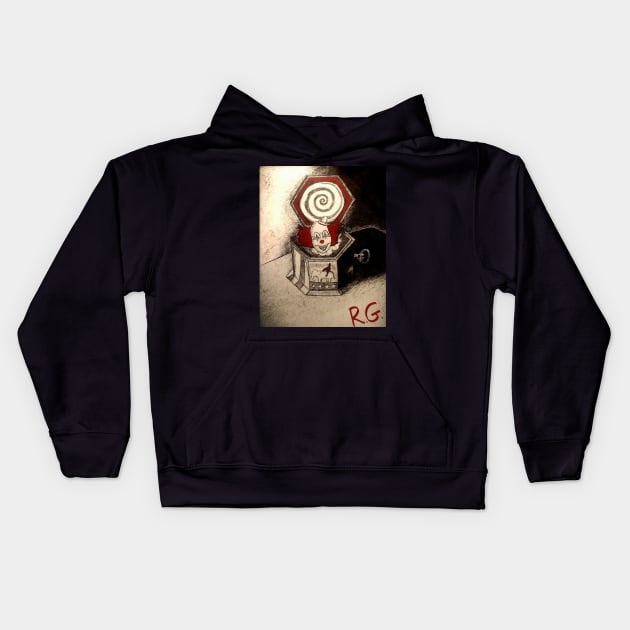 The Conjuring Music Box Kids Hoodie by RG Illustration